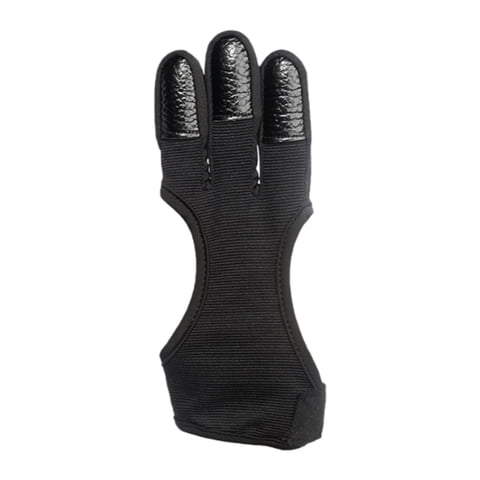 Ioensy - Guante De Tiro Con Arco De 3 Dedos, Protector De Dedos Para Práctica De Tiro Con Arco Principiante Adulto