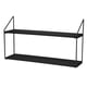 thumbnail image 3 of Repisa 2 Niveles 60X15X33Cm Metal Base Madera Negra, 3 of 3
