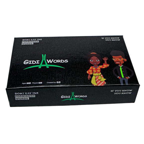 Juego de mesa Gidi Words de Gidi Games – Charadas nigerianas