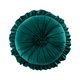 thumbnail image 1 of Firefly Hope Almohada decorativa redonda plisada, terciopelo suave y felpa neutra, 1 pieza, 14 pulgadas de diámetro, cojín de asiento, Estilo A, Verde oscuro, 1 of 4