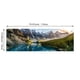 thumbnail image 3 of 1pc Canvas Painting, Lake Forest Mountain Scenery Painting, Wall Art Decor, For Living Room, Bedroom, No Frame, 19.68*59.05inch, 3 of 4