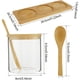 thumbnail image 3 of 3 Frascos De Vidrio Tapa Y Cuchara Bambú + Base Organizadora, 3 of 5