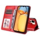 thumbnail image 4 of Funda tipo cartera FOXDOCK para Xiaomi Redmi 13C 5G , diseño girasol en relieve, cuero PU, cierre magnético, soporte y tarjetero, 4 of 5