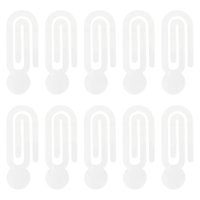 Ioensy - 10 Clips De Acrílico Transparente Multifunción Para Papelería Y Documentos De Oficina, 12,7 Cm X 4,8 Cm