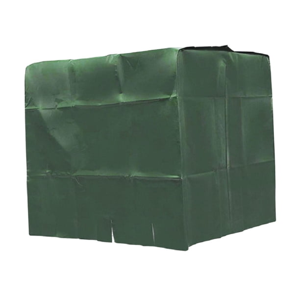 Cubierta del tanque de agua de 1000L, protección contra la lluvia, cubierta antipolvo, cubierta del contenedor para la cubierta del tanque de agua de Verde
