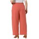 thumbnail image 3 of Agnes Orinda Pantalones Palazzo de Talla Grande para Mujer, Pliegue con Cordón, Cintura Alta Elástica, Pantalones Casuales de Pierna Ancha con Bolsillos 3X Rojo Ladrillo, 3 of 6