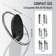 thumbnail image 5 of Soporte metálico vertical con base antideslizante compatible con la consola PlayStation 5 Slim/Pro - Soporte portátil para consola de juegos PS5 Host-Negro Plata, 5 of 9