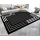 thumbnail image 1 of Alfombra 180x200 Moderna Elegante Decorativa Tf 2 m / 1.8 m / Negro / Cuadritos, 1 of 2