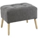 thumbnail image 3 of Pouf Petrum Nancy Gris Claro Altea 62x42x42 cm, 3 of 3