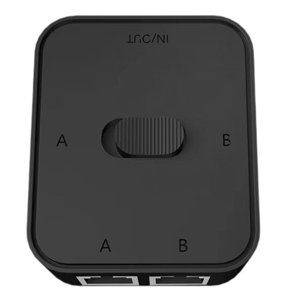 Bothyi - Adaptador De Red Ethernet De 1000 Mbps, Concentrador De Red Compacto De Doble Puerto Para Oficina, Color Negro