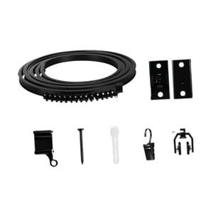 Magideal - Riel De Cortina De Techo, Riel De Cortina Deslizante De Alta Resistencia Con Clips, Riel De Cortina Plegable Curvado Para Ventana De Ducha Doméstica