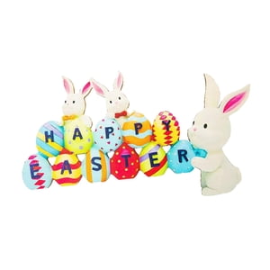 Magideal - Marco De La Puerta Señal De Pascua Decorativo - Accesorios Coloridos 22Cmx13.2Cm
