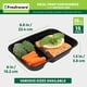 thumbnail image 4 of Recipientes para preparación de comidas Freshware, paquete de 15, 2 compartimentos, 840 ml, 4 of 7