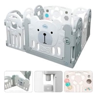 Corral Bebé Seguridad Nubo Osito Armable Paneles 120X120Cm