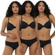 thumbnail image 1 of Pantaleta Mujer Tripack Cotton Mix Negro Corona, 1 of 5