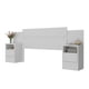 thumbnail image 1 of Respaldo de Cama 2 Plazas con Veladores Milas Blanco, 1 of 3