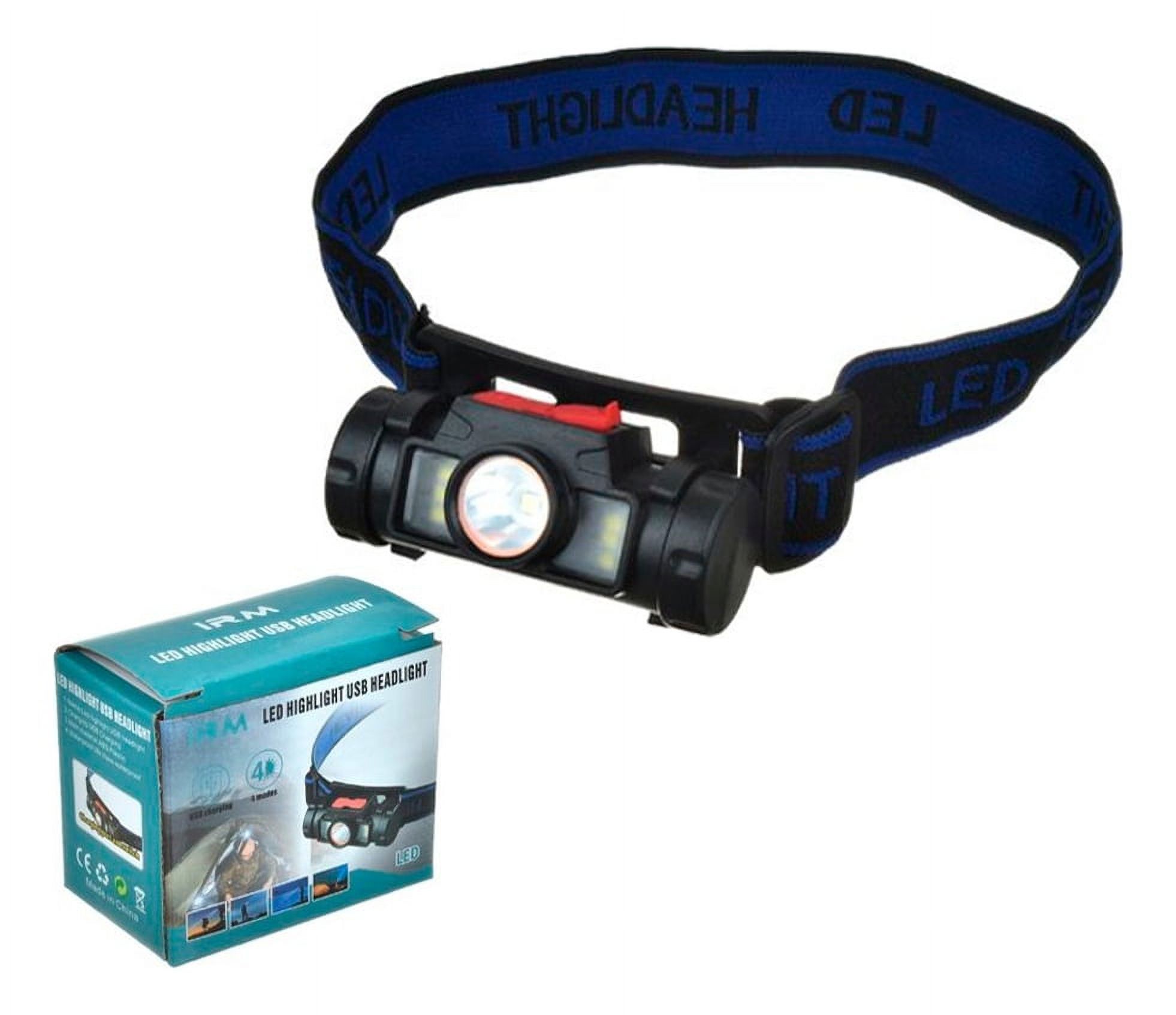 Disparo - Linterna Foco Minero Recargable Usb Para Camping Minero