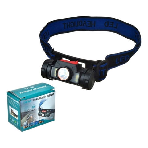 Disparo - Linterna Foco Minero Recargable Usb Para Camping Minero