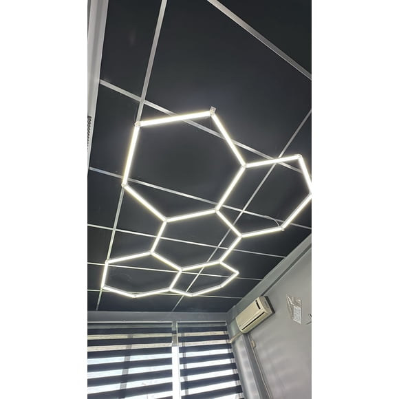 Luz Led 5 Hexagonos 2.4 x 1.6 Mt Arista 440mm