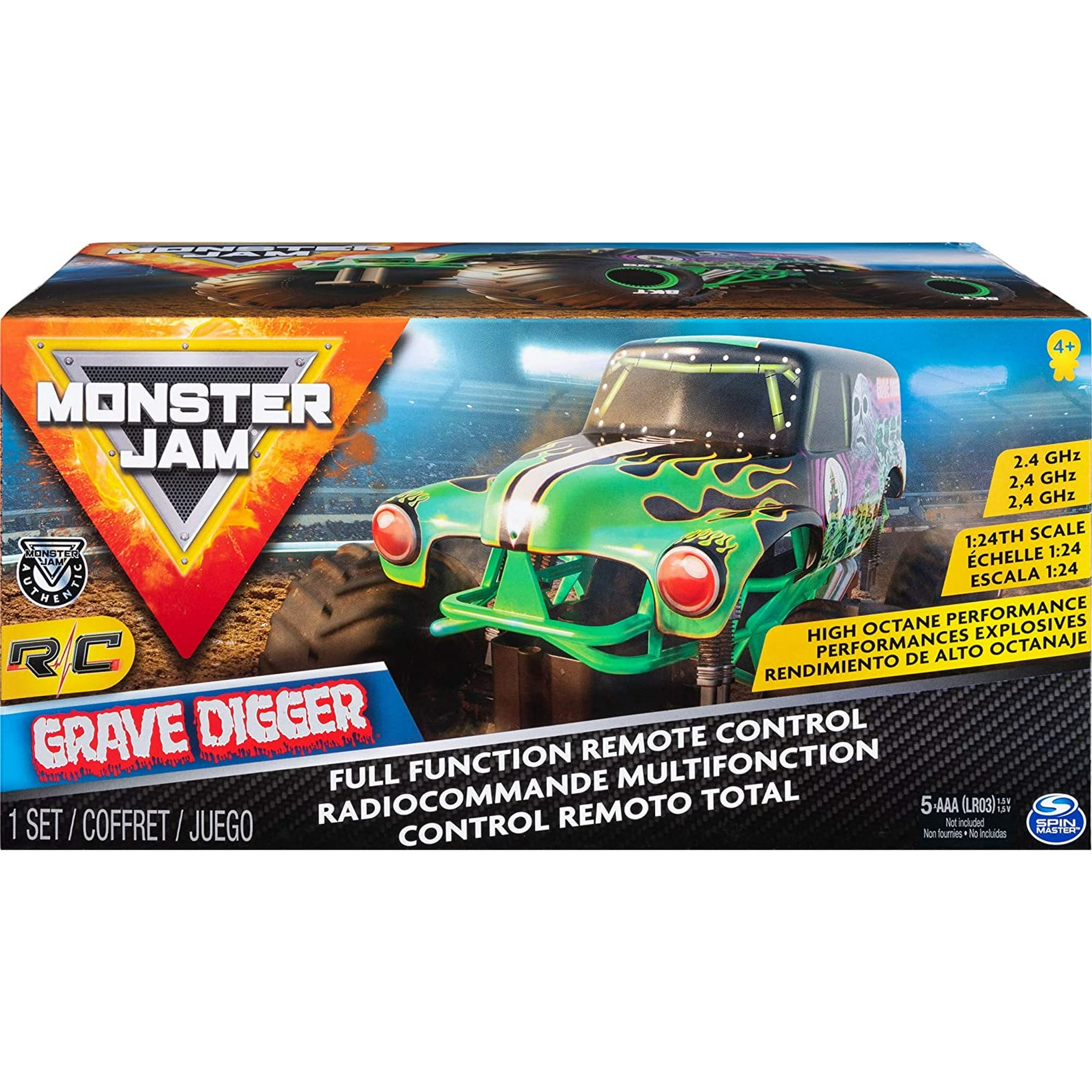 Camión Control Remoto Monster Jam Grave Digger Rc 1:24