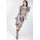 thumbnail image 3 of Vestido Ajustado Con Estampado Y Mangas Abullonadas S, 3 of 4