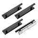 thumbnail image 1 of Uxcell 4 Paquete de Ayudante de Empuje y Tiro Autoadhesivo, Manijas Adhesivas de Plástico de 6 Pulgadas para Gabinete de Cocina, Ventana, Puerta de Armario Deslizante (Negro), 1 of 6