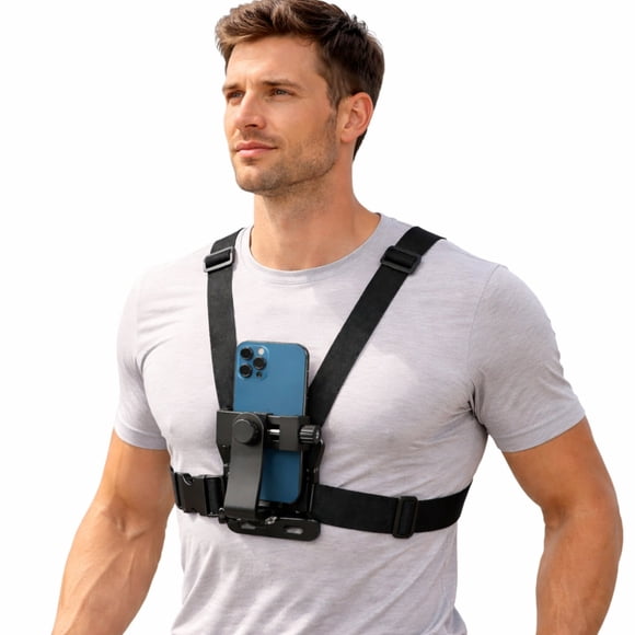Soporte Celular Arnés Pecho Ajustable 360°