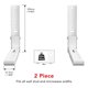 thumbnail image 2 of Soportes para microondas AVF de acero ajustables, color blanco (juego de 2), 2 of 7