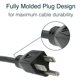 thumbnail image 3 of Cable de alimentación C2G 2,4 m negro NEMA 5‑15P a IEC C13, 3 of 5