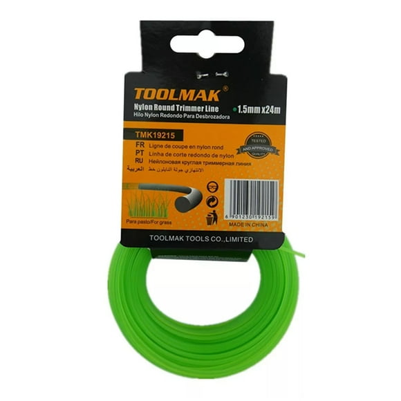 Hilo Nylon P/ Orilladora Para Pasto 1.5mm X 24 Mts