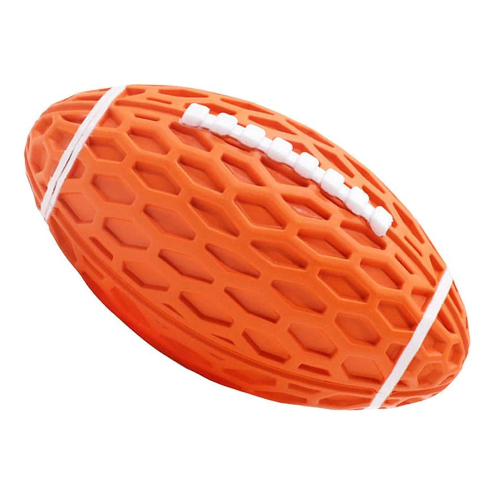 Ioensy - Pelotas De Juguete Para Perros, Pelota Interactiva Con Sonidos De Rugby Para Cachorros, Entretenimiento Para Interiores, Naranja, Pequeña