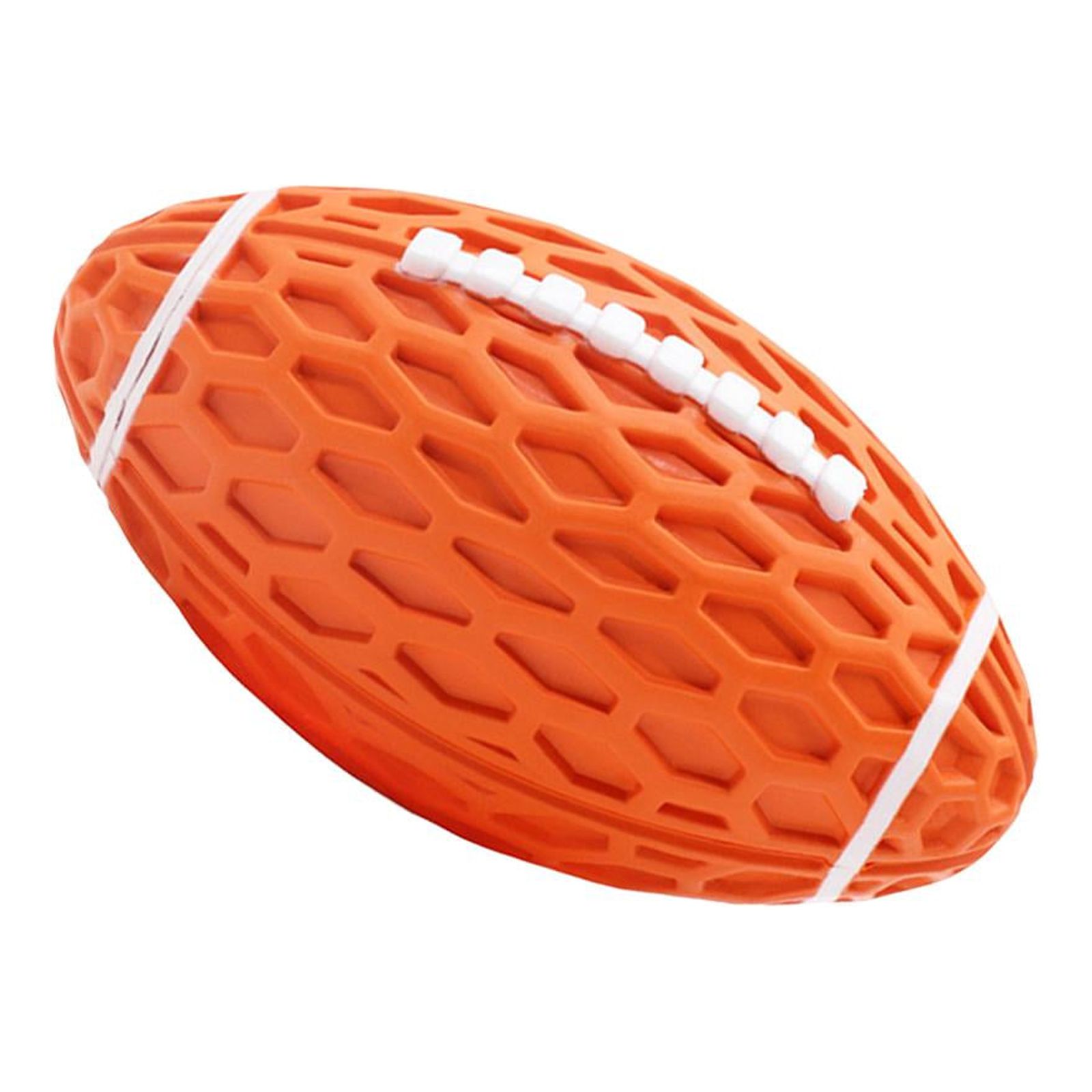 Ioensy - Pelotas De Juguete Para Perros, Pelota Interactiva Con Sonidos De Rugby Para Cachorros, Entretenimiento Para Interiores, Naranja, Pequeña