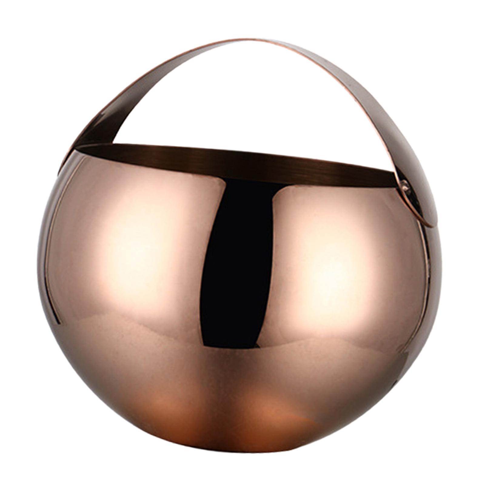 Bothyi - Cubo De Hielo De Acero Inoxidable Cubo De Botella De Cerveza De Vino De Champán 2L Oro Rosa