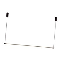Ioensy - Lámpara Colgante Led Lámpara De Araña Tienda De Campo Dormitorio Colgante Accesorio De Techo 80 Cm Negro Horizontal