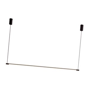 Ioensy - Lámpara Colgante Led Lámpara De Araña Tienda De Campo Dormitorio Colgante Accesorio De Techo 80 Cm Negro Horizontal