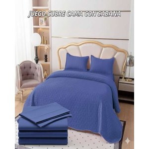 Genérico - Sabana Con Cubrecama Plaza Y Media