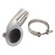 thumbnail image 2 of Codo De Tubo De Bajada De Escape Turbo 90 Grados Y Abrazadera De Brida De Banda En V Hy35 HX He351, 2 of 5