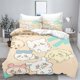 thumbnail image 1 of Chiikawa Bed Covers Bedding Set,Modern Printed 2/3 Piece Set Queen Comforter Sets Usagi Bed Linen Bed Sheets, 1 of 5