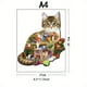 thumbnail image 1 of Wooden Jigsaw Puzzle, Wooden Puzzles For Adults, Animal Shaped Puzzles, Magic Puzzles, Unique Irregular Shaped Wood Puzzles(Cat Labor), 1 of 3