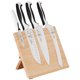 thumbnail image 1 of Set de cuchillos Mercer Culinary 5 piezas, madera de caucho blanco, 1 of 6