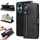 thumbnail image 1 of Funda con Cremallera para OPPO A78 4G, Carcasa Cartera de Cuero PU con Soporte y Tarjetero, 1 of 6