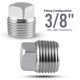 thumbnail image 2 of Accesorio de tubería SUPPLYGIANT 3/8" latón cromado, 2 of 6