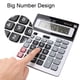 thumbnail image 5 of Calculadora HIHUHEN Pantalla electrónica grande de 12 dígitos, 5 of 7