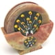 thumbnail image 1 of Set de posavasos INDIA OVERSEAS TRADING CORP con forma de pavo real, 1 of 1
