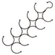thumbnail image 3 of Colgador de bufanda, accesorios de armario, organizador de chal, ahorro de espacio, colgador de cinturón de almacenamiento colgante de múltiples capas negro, 3 of 4