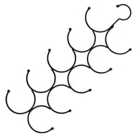 Bothyi - Colgador Para Bufanda, Soporte Antideslizante, Accesorios De Armario Para Baño, Dormitorio, Chal, Negro