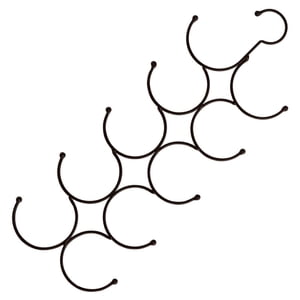 Bothyi - Colgador Para Bufanda, Soporte Antideslizante, Accesorios De Armario Para Baño, Dormitorio, Chal, Negro