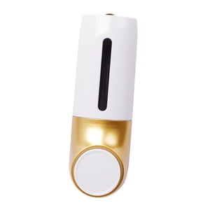 Magideal - Dispensador Montado En La Pared, Dispensador De Botellas, Contenedor Manual Para Cocina, Baño, Hogar , Cabeza Única Dorada