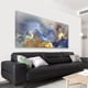 thumbnail image 1 of 1pc, Colorful Blue And Gold Smoke Clounds Textured Abstract Canvas Wall Art Decor Modern Art Deco Home Decoration For Living Room Bedroom And Office No Frame, 1 of 3