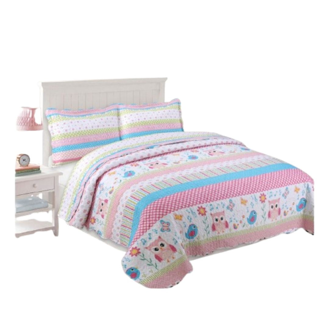 Genérico - Cubrecama Quilt Verano 1.5 Plazas - Búño Niña A73
